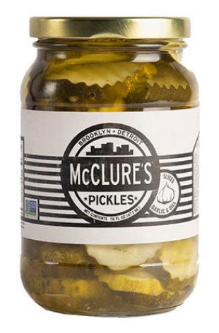 image of mcclure's 16oz garlic dill slices