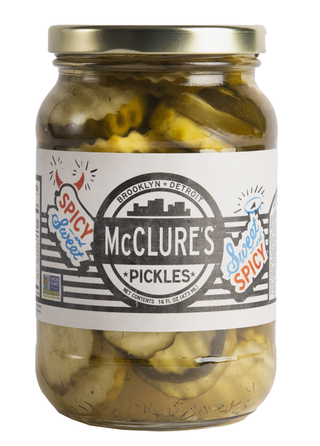 McClure's Sweet & Spicy Pickles, 16 oz jar